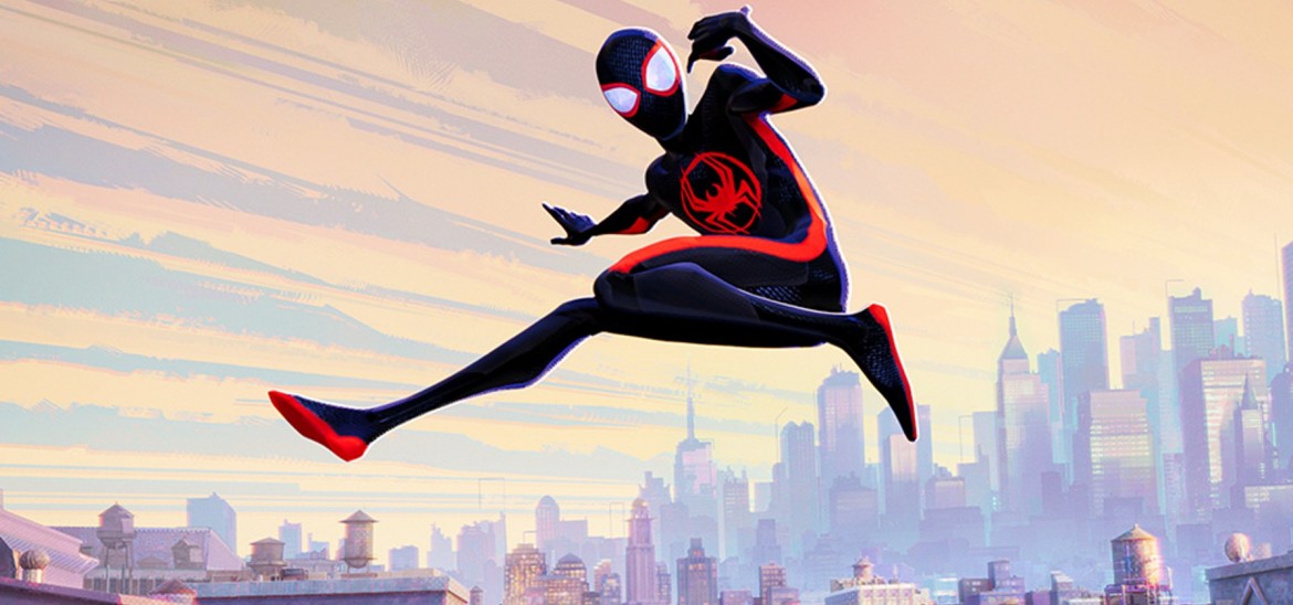 A PowerPoint guide on the film Spider-Man: Across the Spider-Verse (2023). 